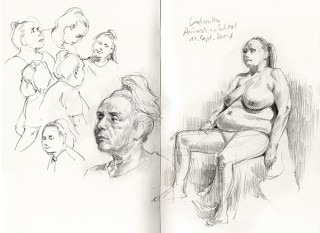 while I was teaching at the ASH I joined Leonid’s life drawing classes, Hamburg, 2014 © Jan Philipp Schwarz
